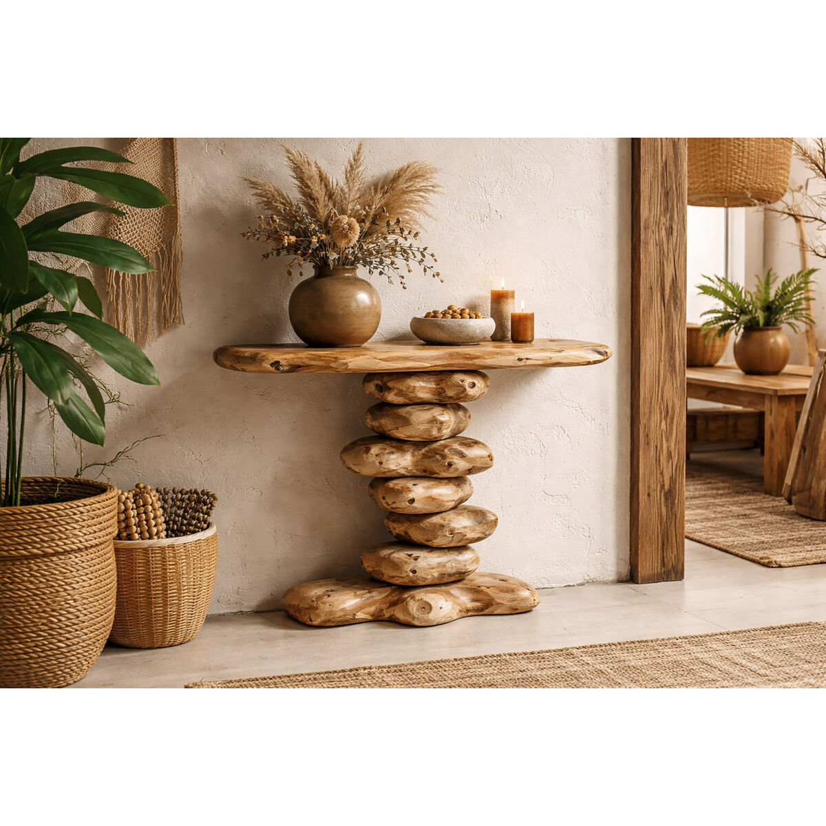 Konzole Home ESPRIT hnědá 120 x 50 x 80 cm – obrázek 2