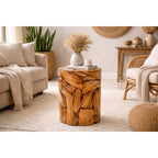 Podnožka Home ESPRIT hnědá 35 x 35 x 40 cm – obrázek 2