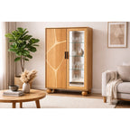 Stojan na vystavení Home ESPRIT křišťálový akáciové dřevo 100 x 40 x 150 cm – obrázek 2