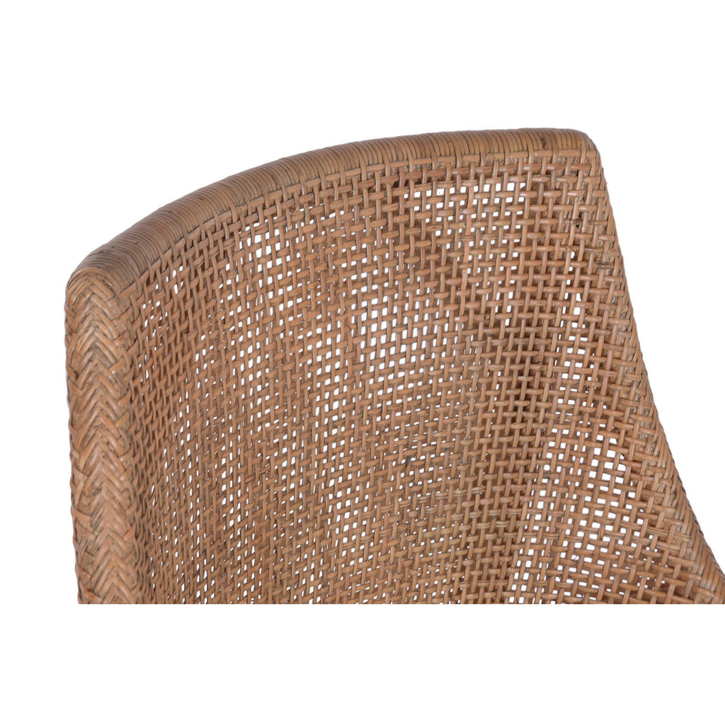 Jídelní židle Home ESPRIT hnědo-šedý polyester mindiové dřevo 51 x 52 x 88 cm – obrázek 6