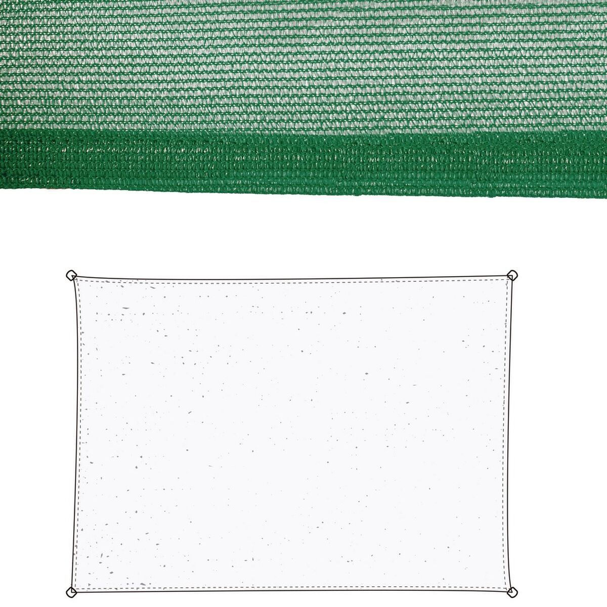 Sluneční plachta Vela sombreo zelená 300 x 400 x 0,5 cm Markýza