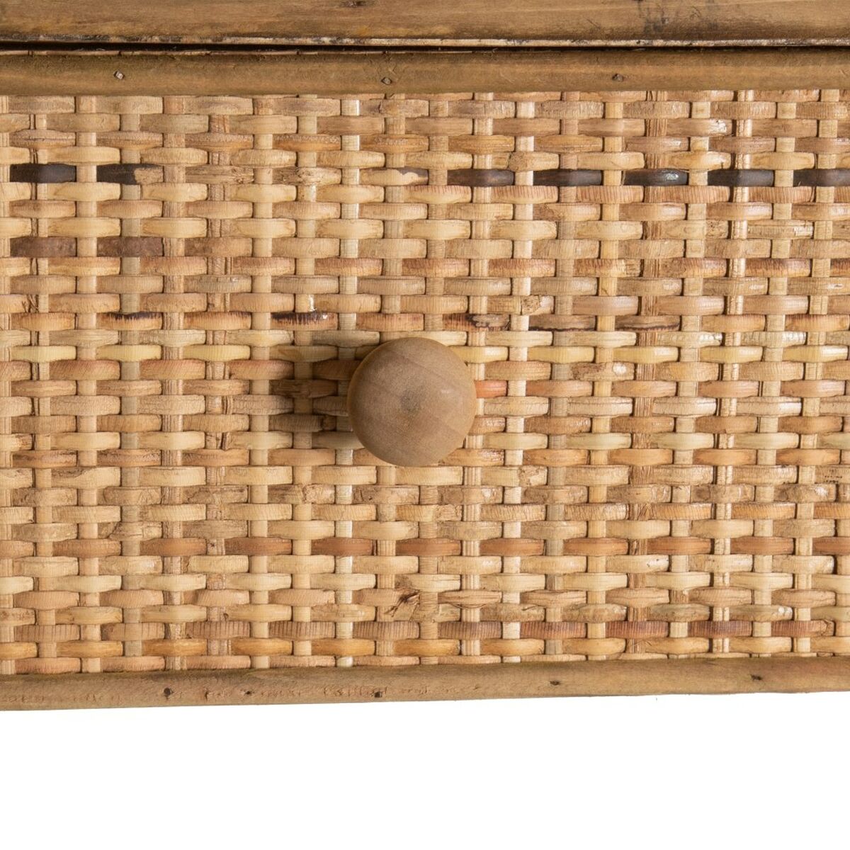 Příborník RATAN přírodní Ratan, jedlové dřevo, dřevo, MDF 91 x 36 x 80 cm – obrázek 4