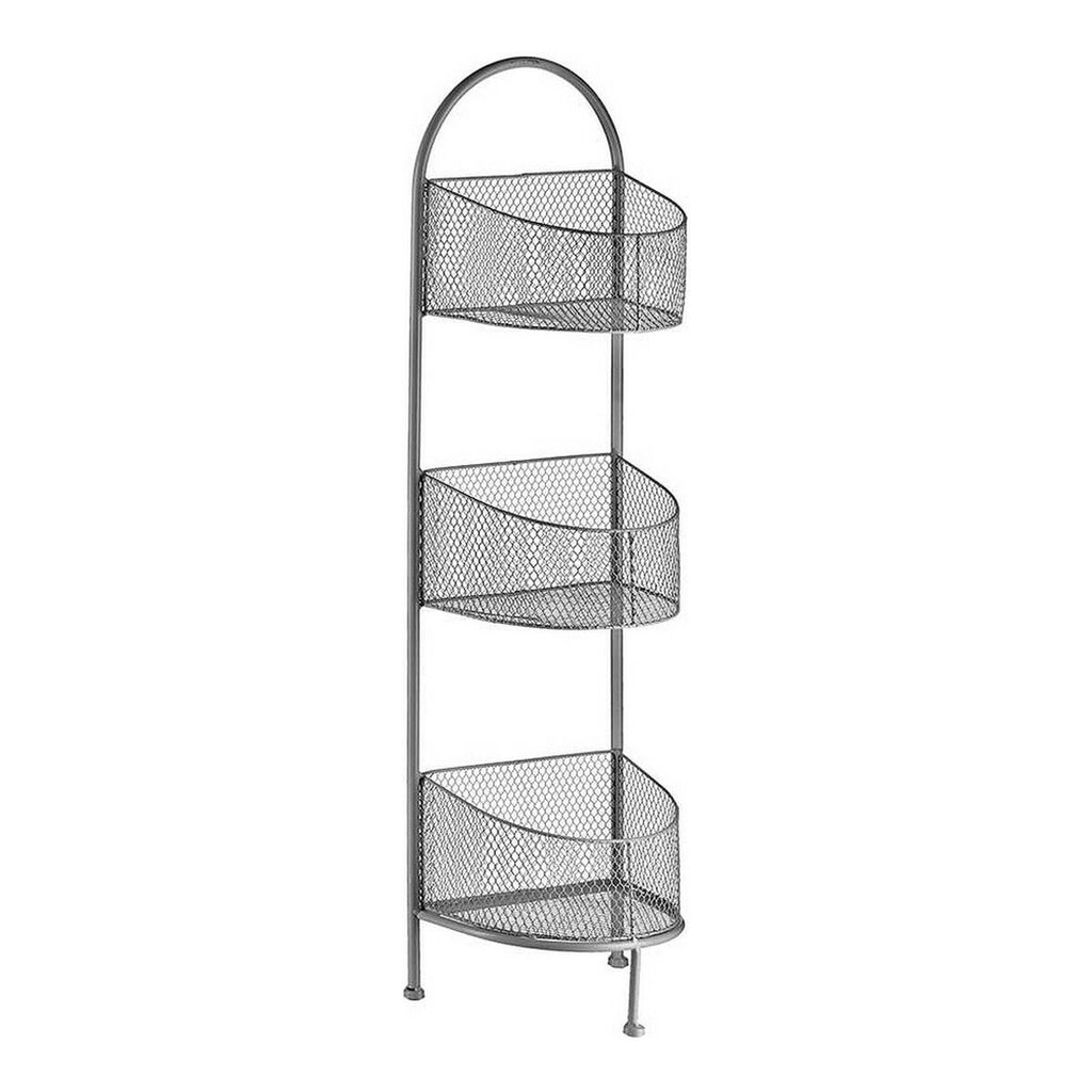 Regál Gift Decor stříbrný kovový 21,2 x 97 x 28,5 cm