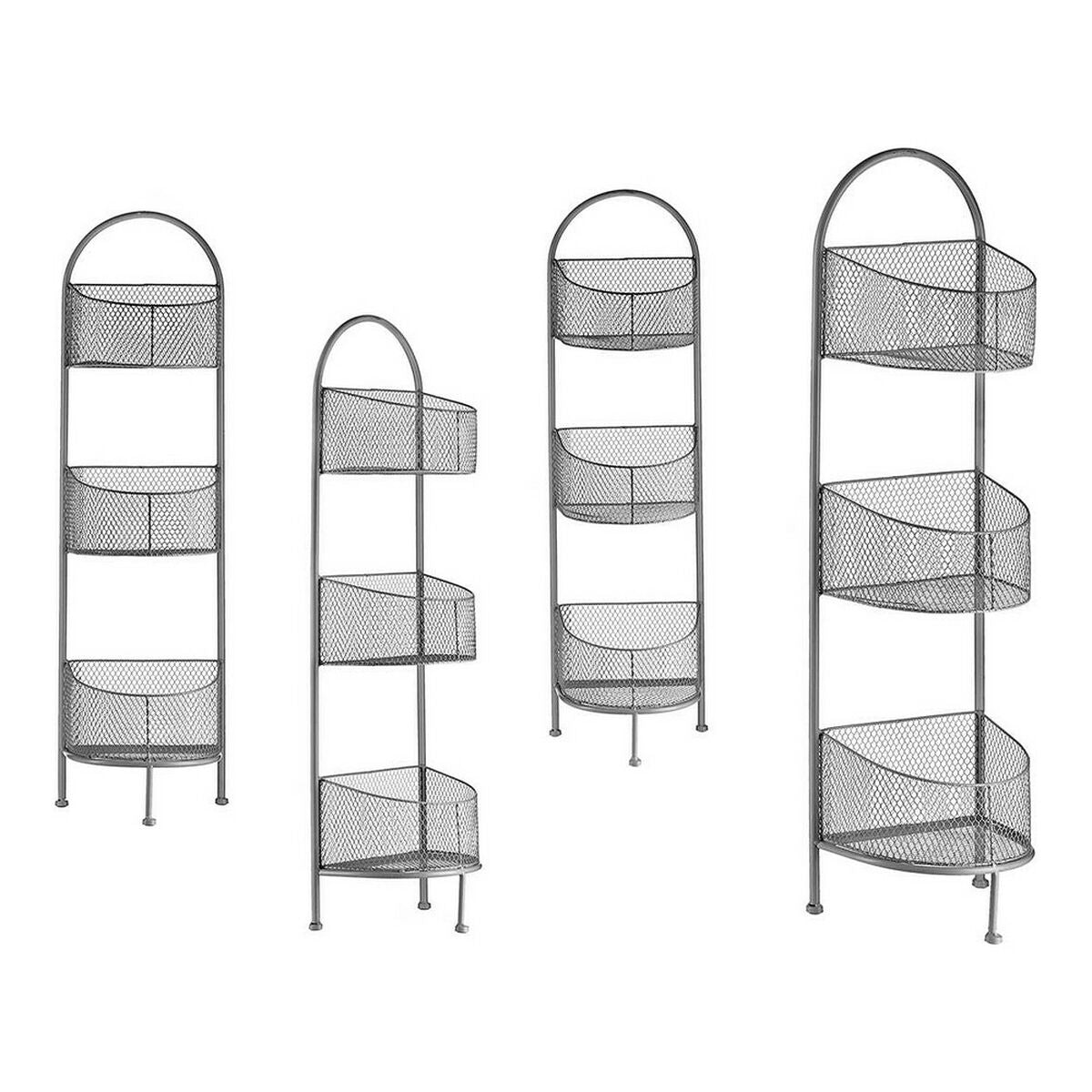 Regál Gift Decor stříbrný kovový 21,2 x 97 x 28,5 cm – obrázek 2