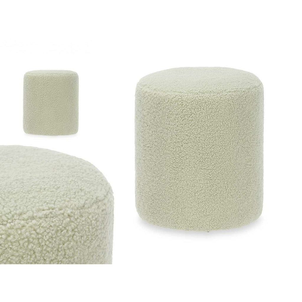 Pouf dárek dekorace zelená látka dřevo MDF – obrázek 2