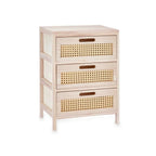 Zásuvková komoda Gift Decor ratan přírodní 40 x 58 x 29 cm 3 zásuvky