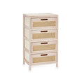 Zásuvková skříňka Gift Decor Ratan přírodní 40 x 73 x 29 cm 40 x 70 x 29 cm 4 zásuvky