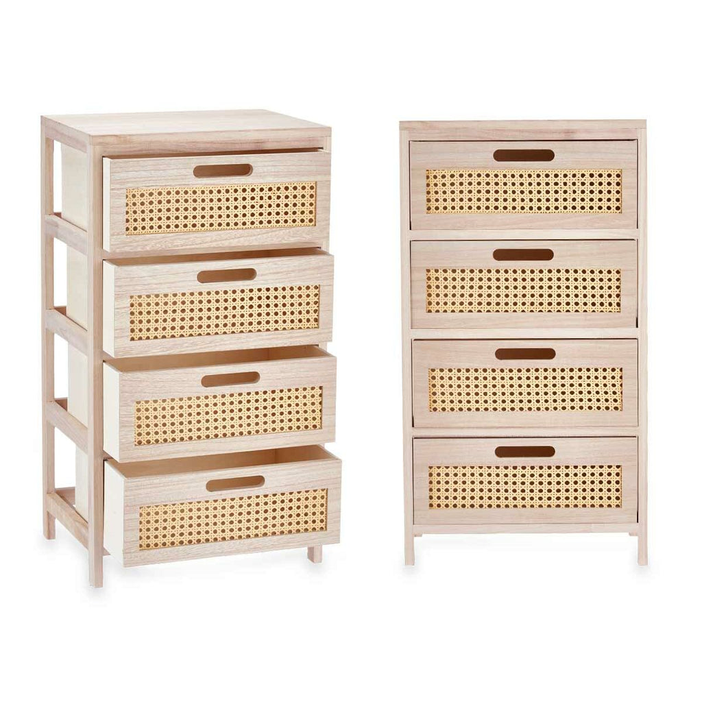 Zásuvková skříňka Gift Decor Ratan přírodní 40 x 73 x 29 cm 40 x 70 x 29 cm 4 zásuvky – obrázek 3