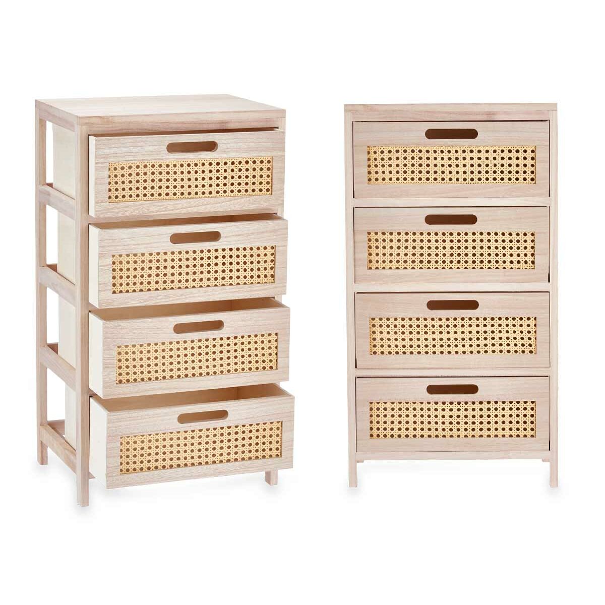 Zásuvková skříňka Gift Decor Ratan přírodní 40 x 73 x 29 cm 40 x 70 x 29 cm 4 zásuvky – obrázek 3