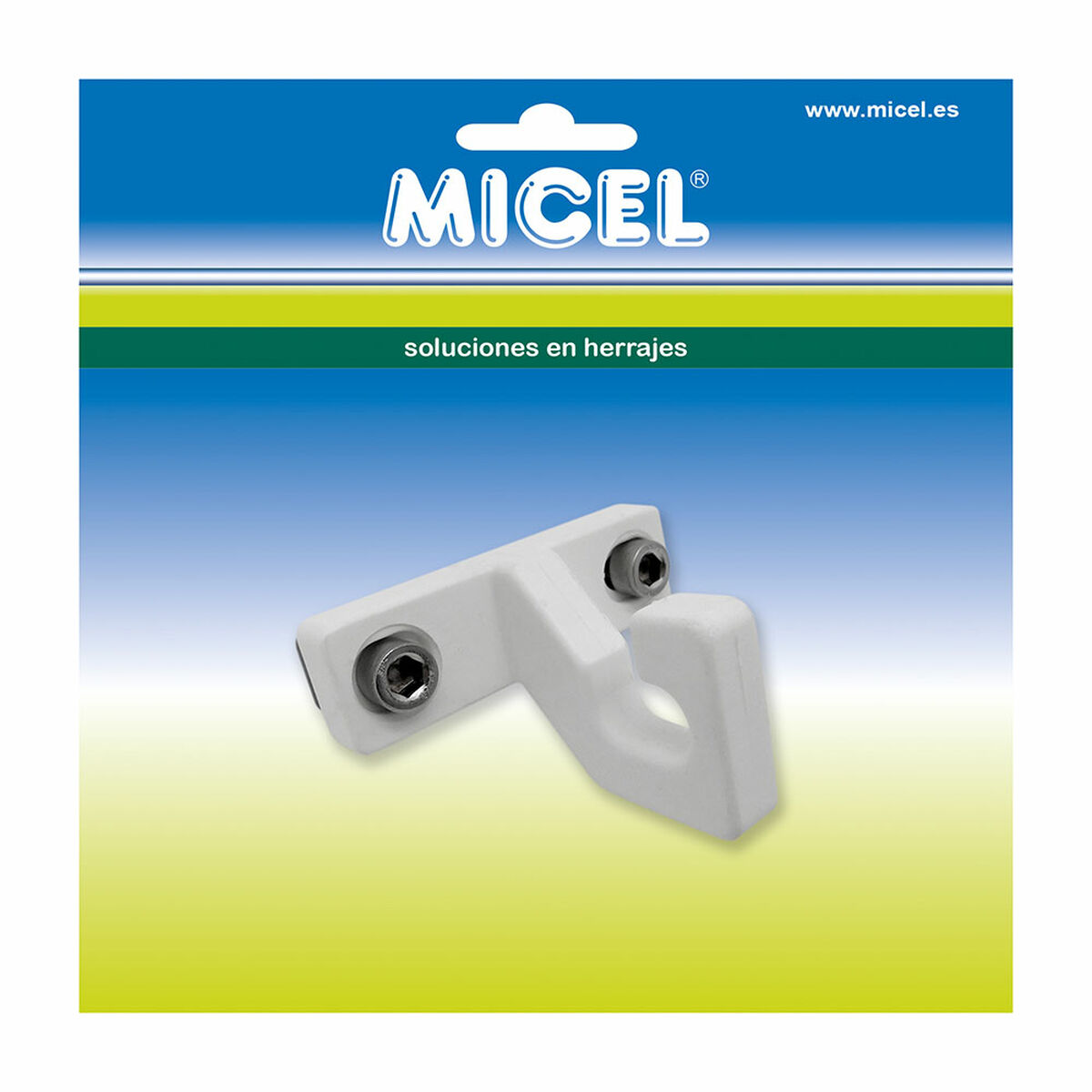 Hák pro sluneční plachtu Micel TLD11 bílý 65 x 57,5 x 35,5 mm – obrázek 2