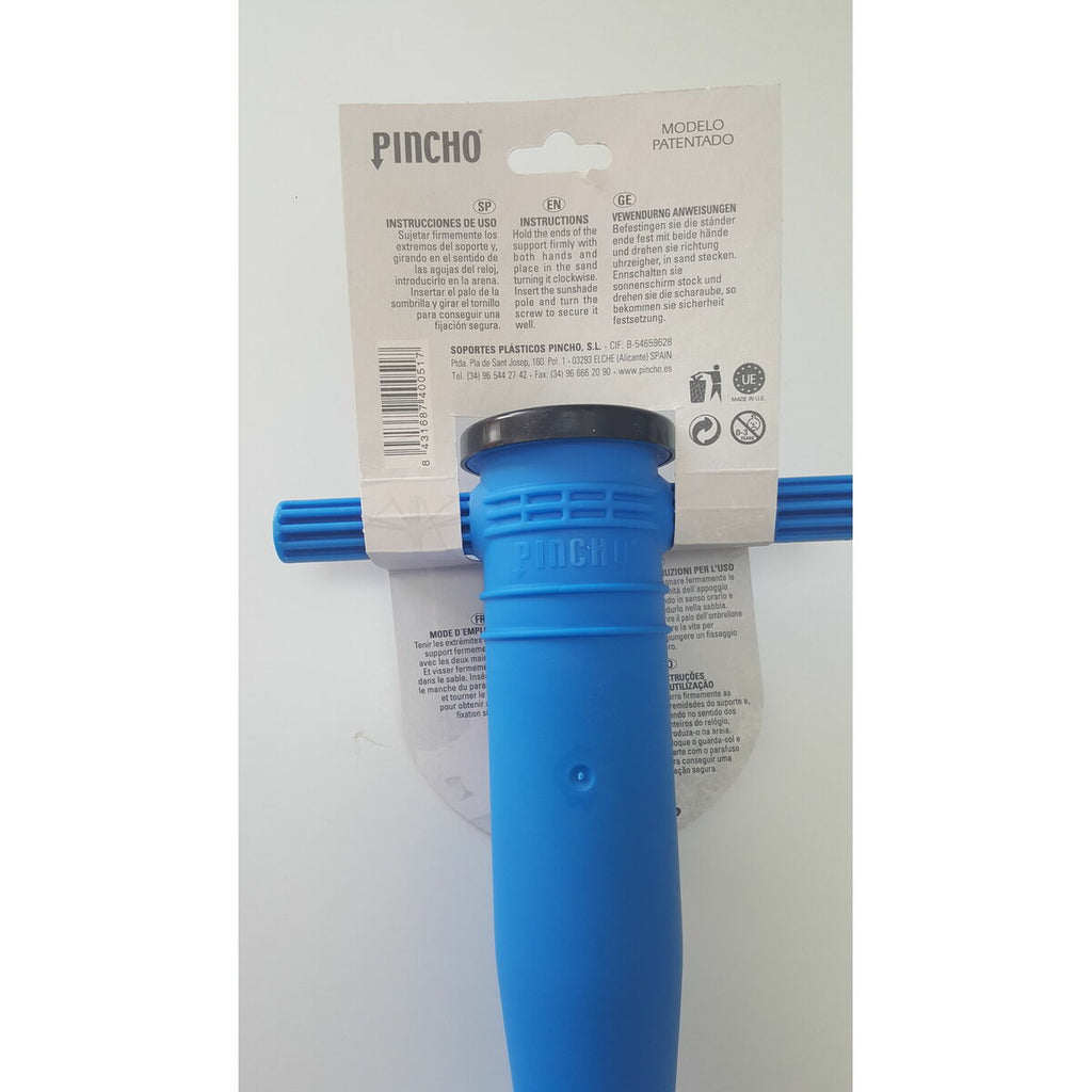 Stojan na slunečník s trnem, červený (32 cm) – obrázek 2