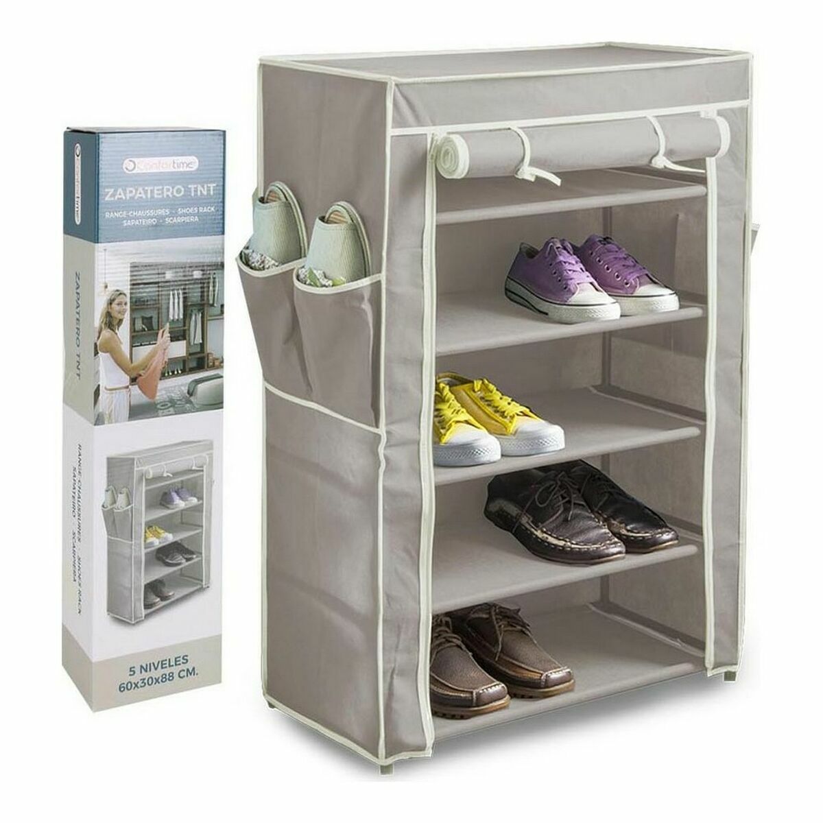 Botník Confortime TNT (netkaná textilie) 60 x 30 x 88 cm (5 kusů) – obrázek 2