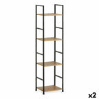 Regál Confortime 4 police, kov, 29,1 x 23,5 x 112 cm (2 kusy)
