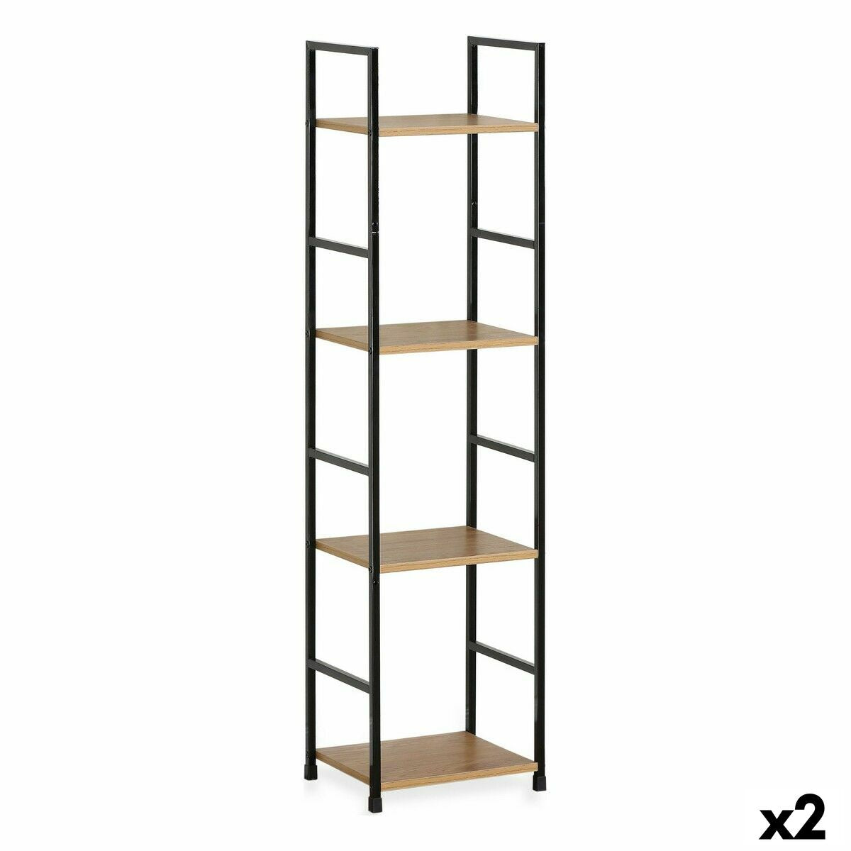 Regál Confortime 4 police, kov, 29,1 x 23,5 x 112 cm (2 kusy)