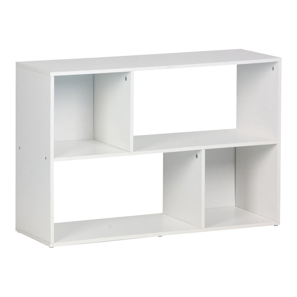 Regál MobleKit bílý, dřevěný 85 × 30 × 59 cm