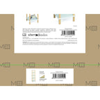 Regál MobleKit bílý dřevěný 35 x 35 x 138 cm – obrázek 5