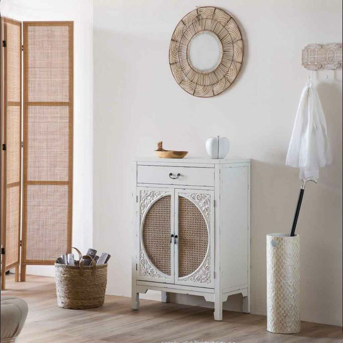 Španělská stěna Alexandra House Living přírodní 200 x 2 x 120 cm – obrázek 2