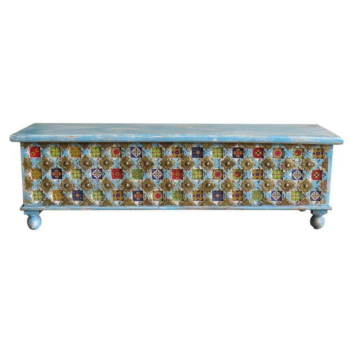 Truhla Alexandra House Living mangové dřevo 40 x 45 x 146 cm 43x148x47 cm mangové dřevo