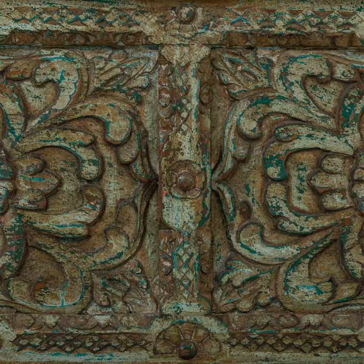 Truhla Alexandra House Living, železo, mangové dřevo, 100 x 47 x 100 cm – obrázek 7