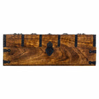 Truhla Alexandra House Living hnědá kovová mangové dřevo 20 × 12 × 38 cm řemeslný styl – obrázek 3