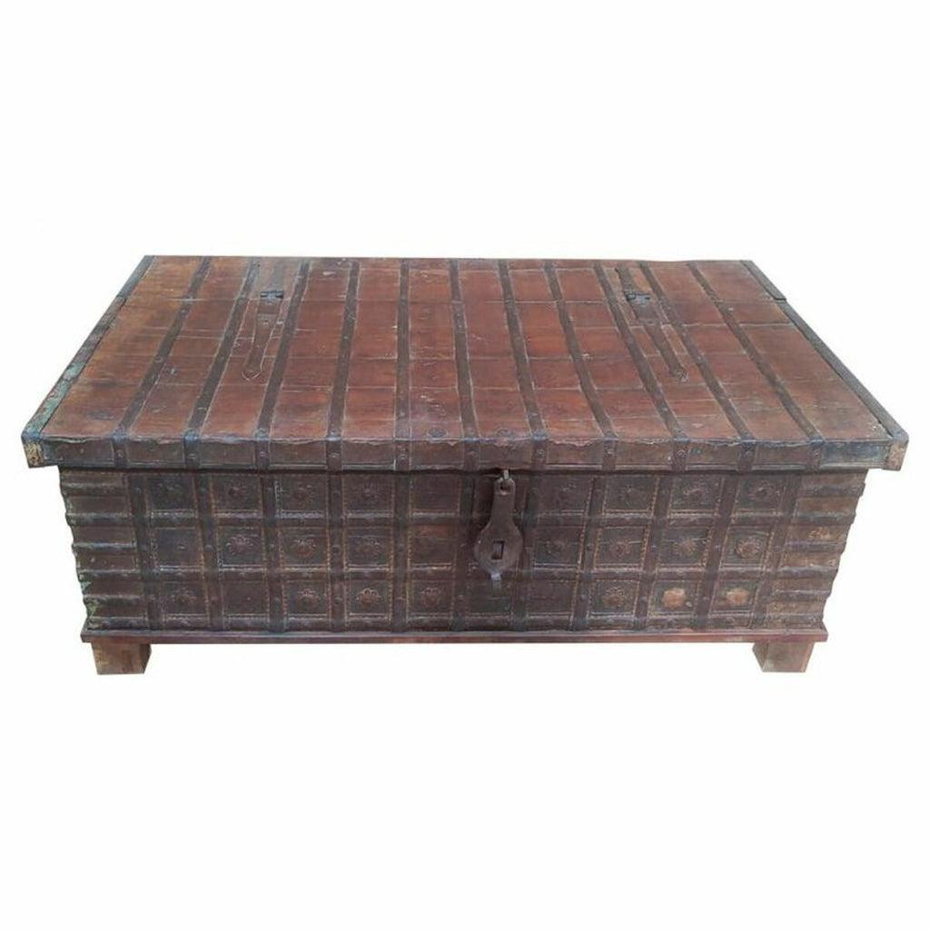 Truhla Alexandra House Living, recyklované dřevo, 76x130x51 cm – obrázek 3
