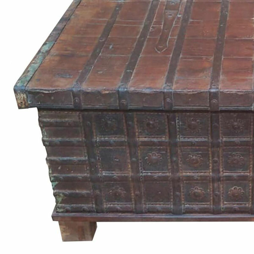Truhla Alexandra House Living, recyklované dřevo, 76x130x51 cm – obrázek 5