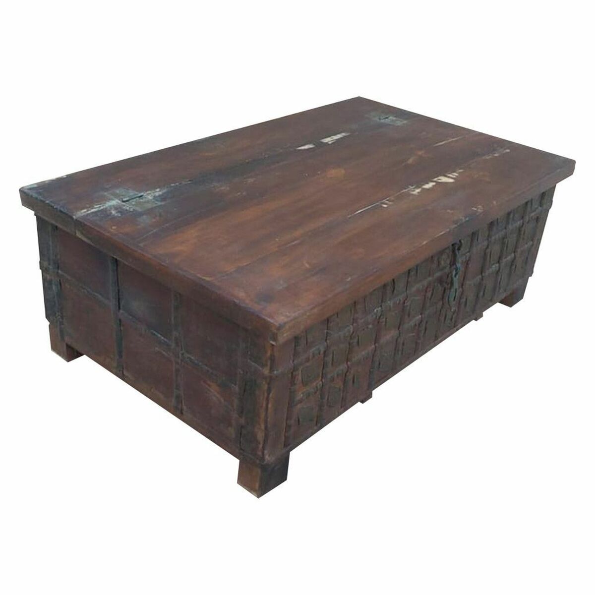 Truhla Alexandra House Living recyklované dřevo 73x123x6 cm
