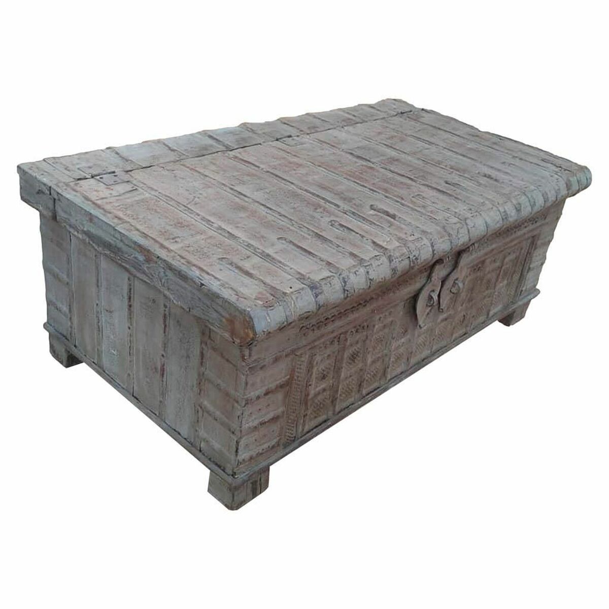 Truhla Alexandra House Living, recyklované dřevo, 73x126x53 cm