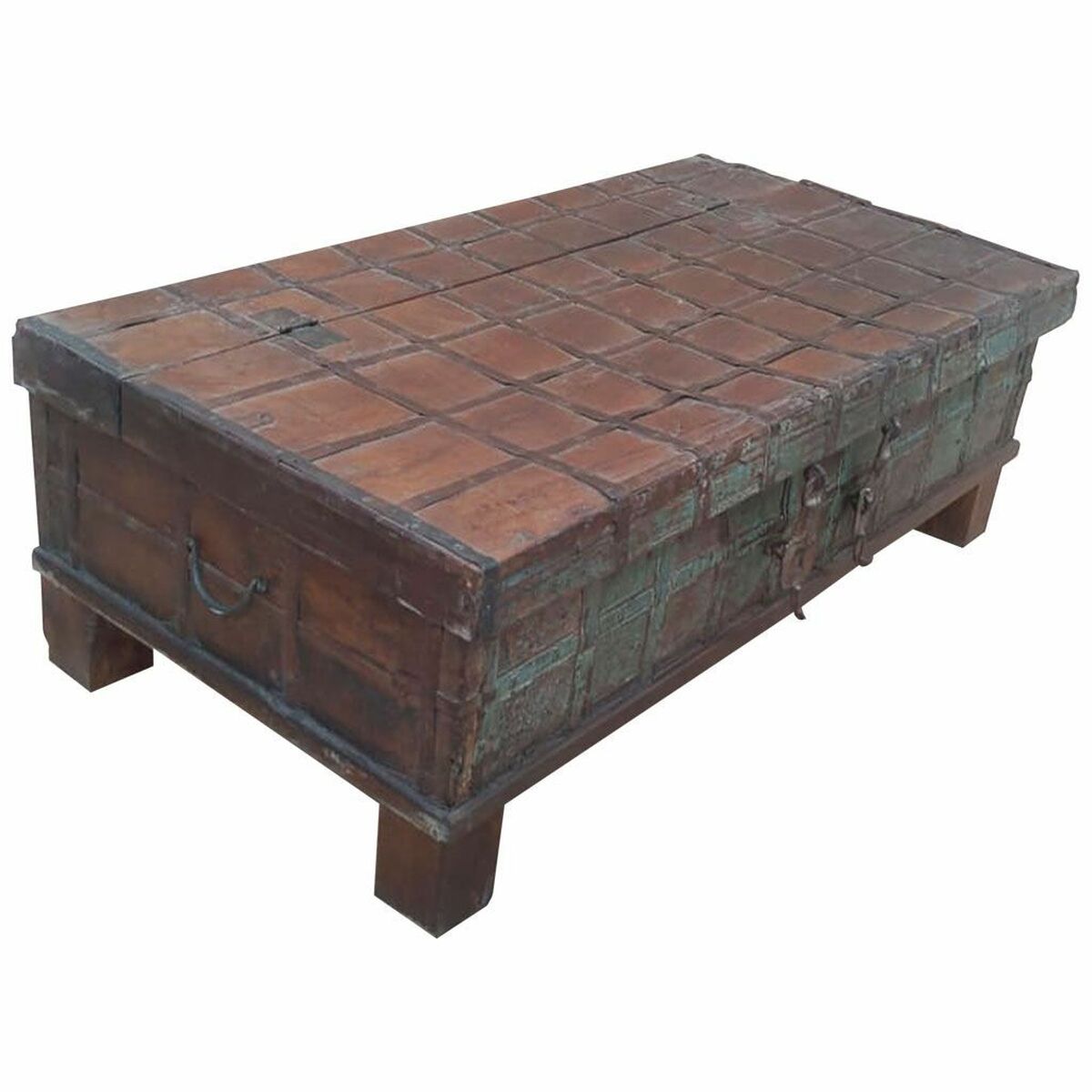 Truhla Alexandra House Living, recyklované dřevo, 70x133x48 cm