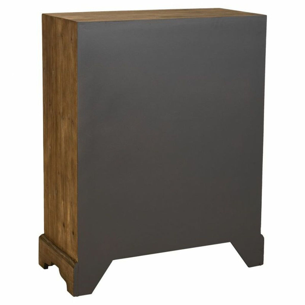 Skříň Alexandra House Living hnědá, jedlové dřevo, MDF, 38 x 102 x 83 cm – obrázek 7