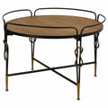 Stolní dekorace Alexandra House Living hnědá kov jedle dřevo MDF 78 x 53 x 78 cm