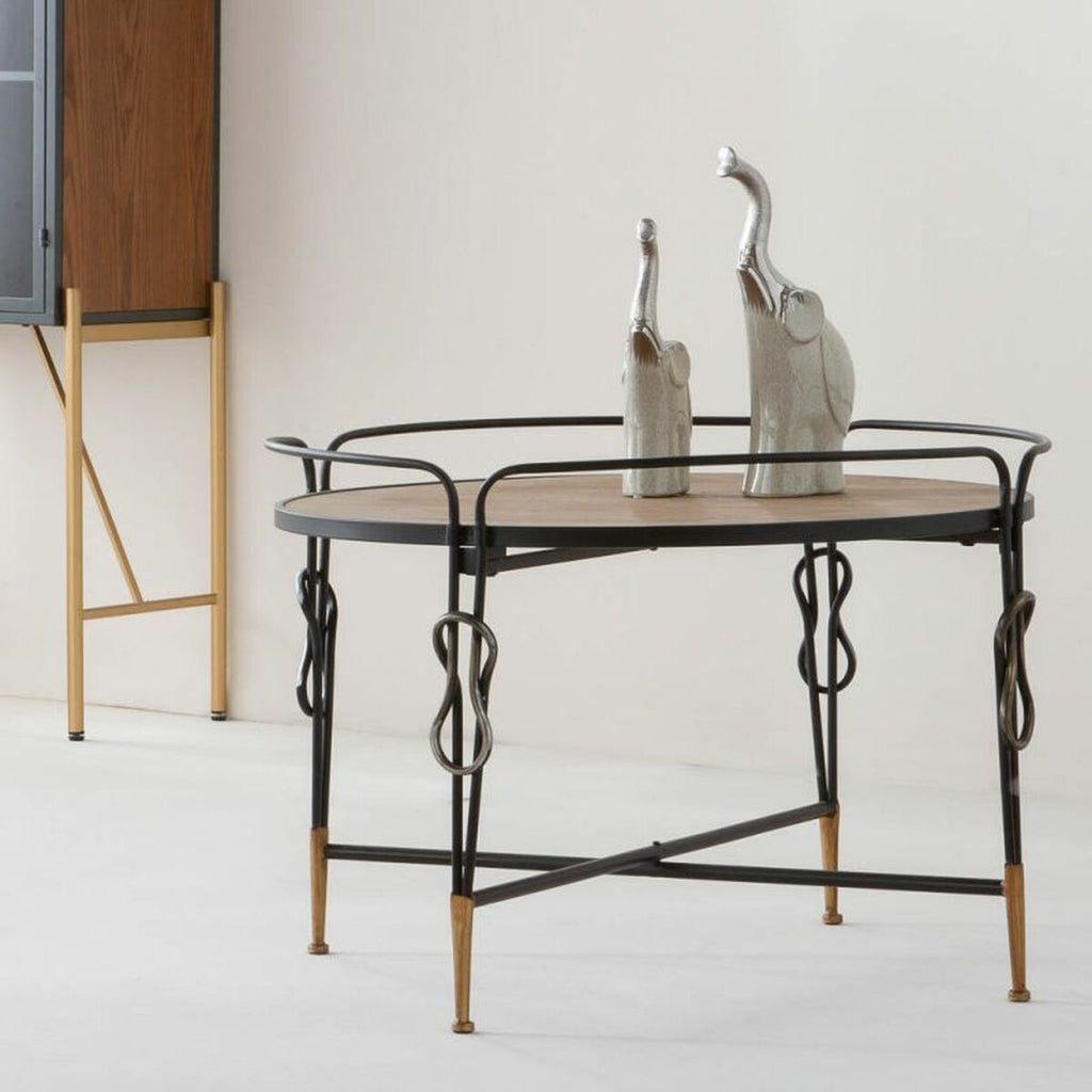 Stolní dekorace Alexandra House Living hnědá kov jedle dřevo MDF 78 x 53 x 78 cm – obrázek 3