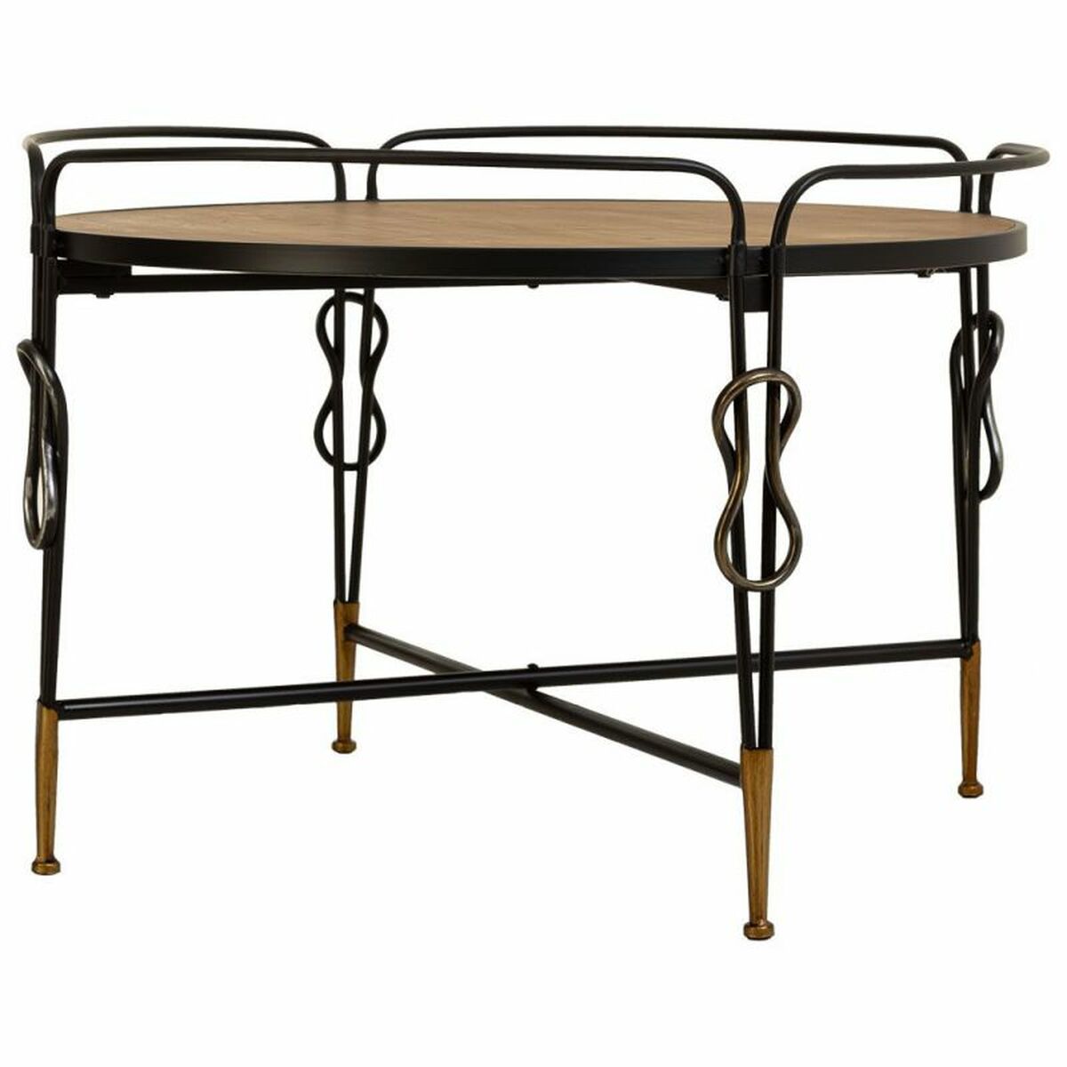 Stolní dekorace Alexandra House Living hnědá kov jedle dřevo MDF 78 x 53 x 78 cm – obrázek 4