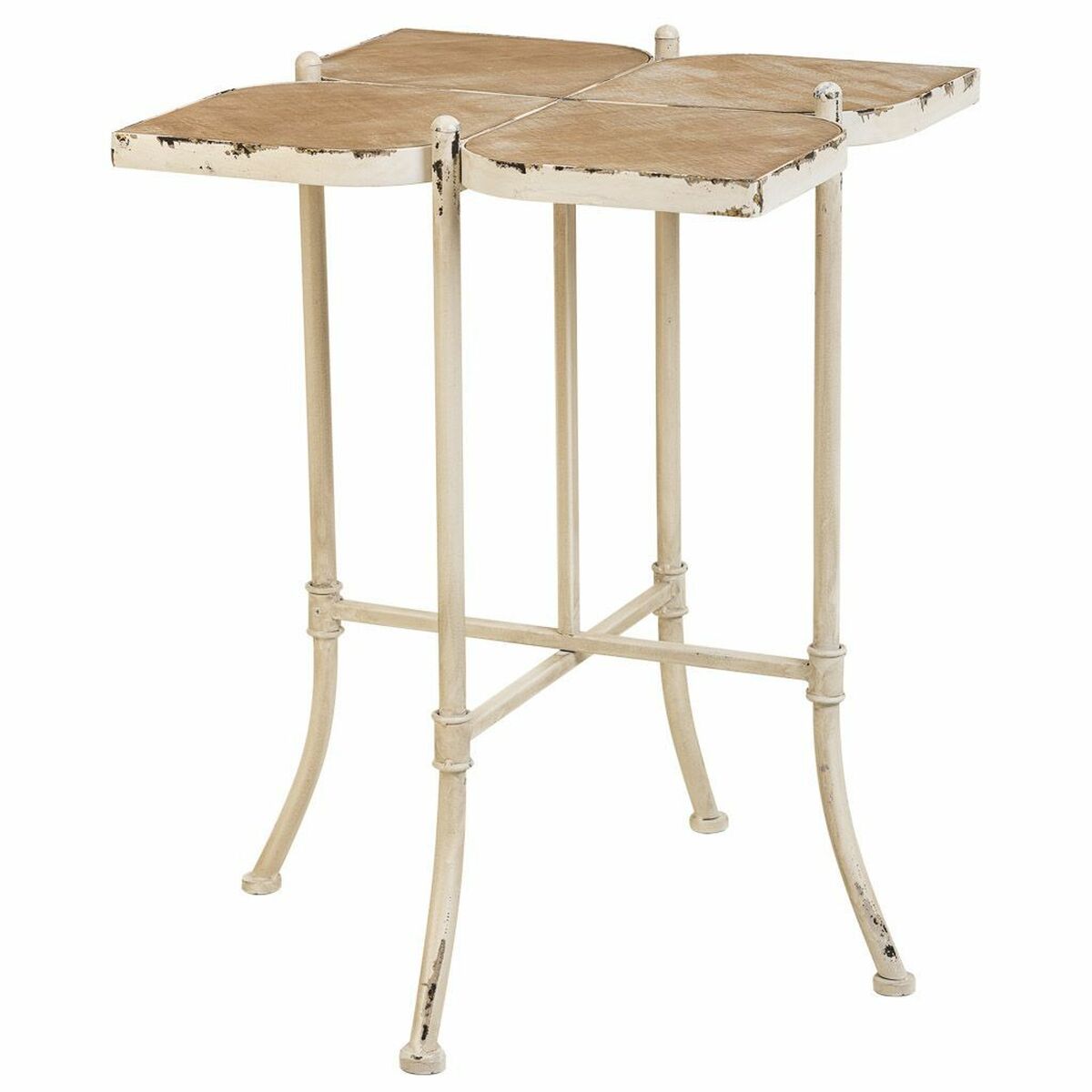 Stolní dekorace Alexandra House Living bílá kovová jedlové dřevo MDF 48 x 66 x 48 cm