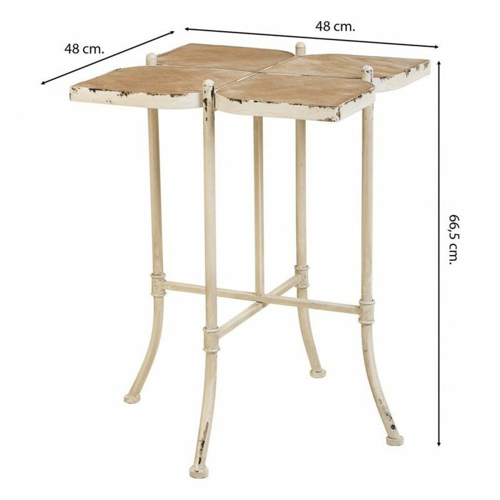 Stolní dekorace Alexandra House Living bílá kovová jedlové dřevo MDF 48 x 66 x 48 cm – obrázek 4
