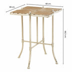 Stolní dekorace Alexandra House Living bílá kovová jedlové dřevo MDF 48 x 66 x 48 cm – obrázek 4