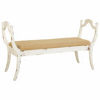 Taburet Alexandra House Living bílý houba jedlové dřevo dřevo MDF 45 x 78 x 139 cm