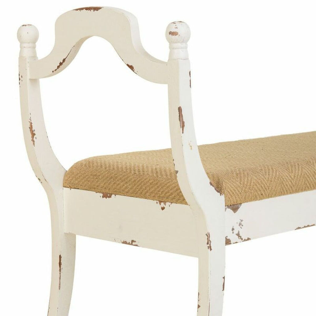 Taburet Alexandra House Living bílý houba jedlové dřevo dřevo MDF 45 x 78 x 139 cm – obrázek 7