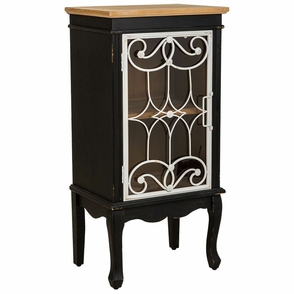 Stojan na vystavení Alexandra House Living sklo jedle dřevo MDF 36 x 100 x 50 cm