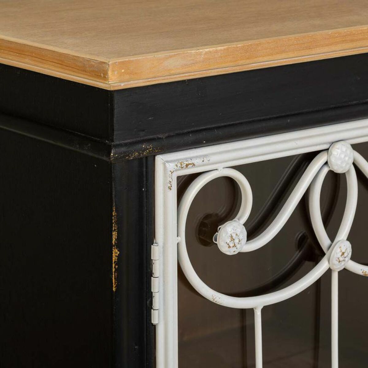 Stojan na vystavení Alexandra House Living sklo jedle dřevo MDF 36 x 100 x 50 cm – obrázek 7