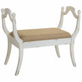 Stolička Alexandra House Living bílá houba jedlové dřevo MDF 45 x 78 x 90 cm