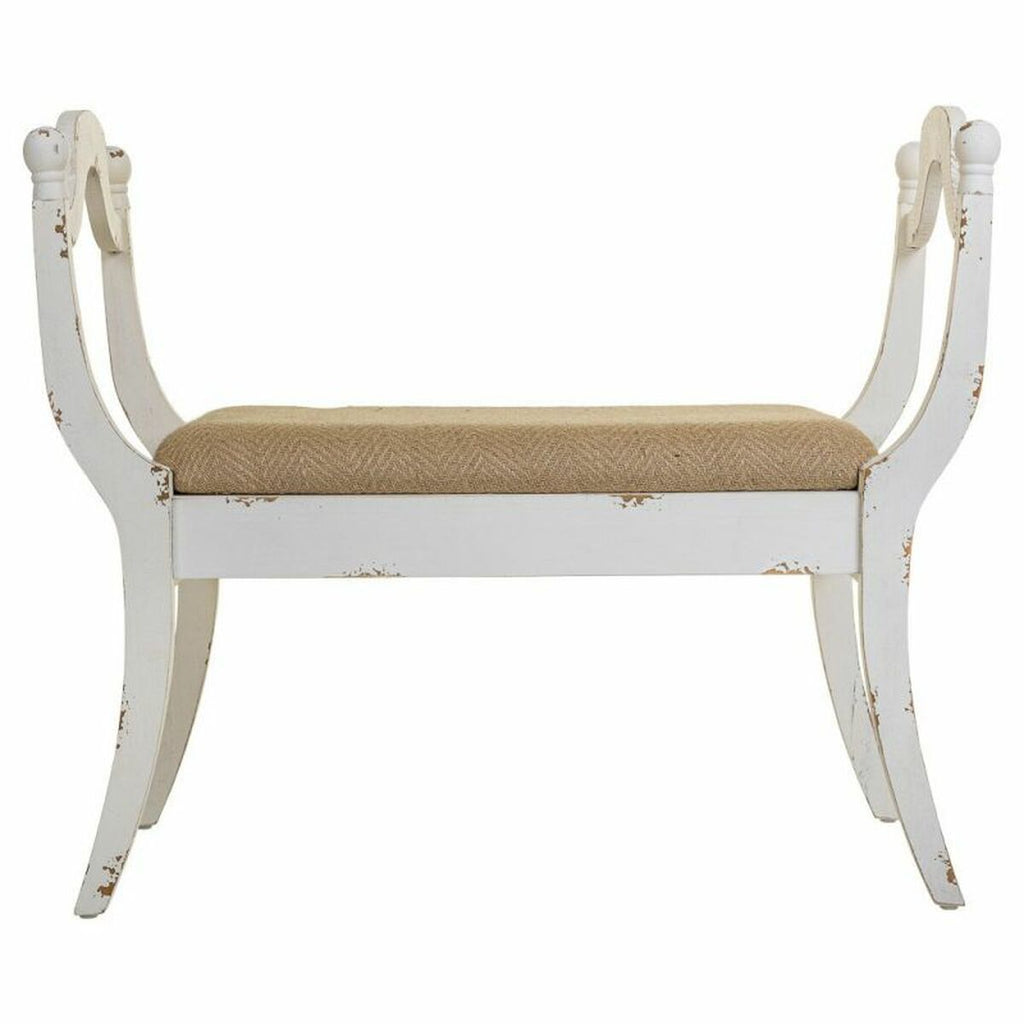 Stolička Alexandra House Living bílá houba jedlové dřevo MDF 45 x 78 x 90 cm – obrázek 5