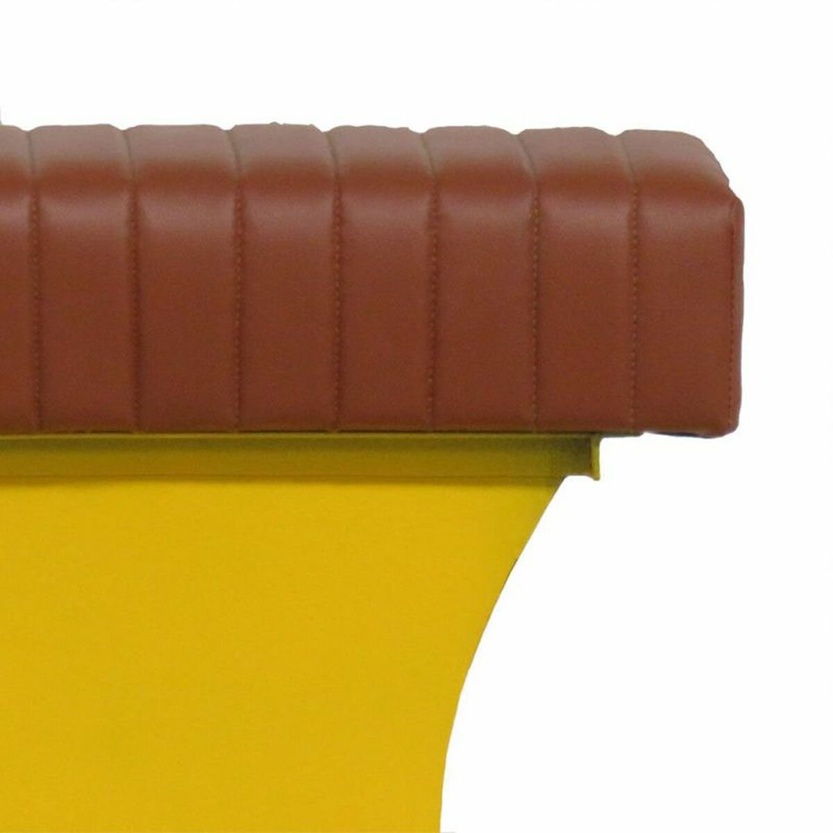 Stolička Alexandra House Living žlutá PVC kůže železo 50 x 75 x 95 cm Motocykl – obrázek 3