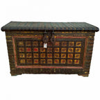 Truhla Alexandra House Living hnědá, mangové dřevo 47 x 96 x 146 cm – obrázek 3