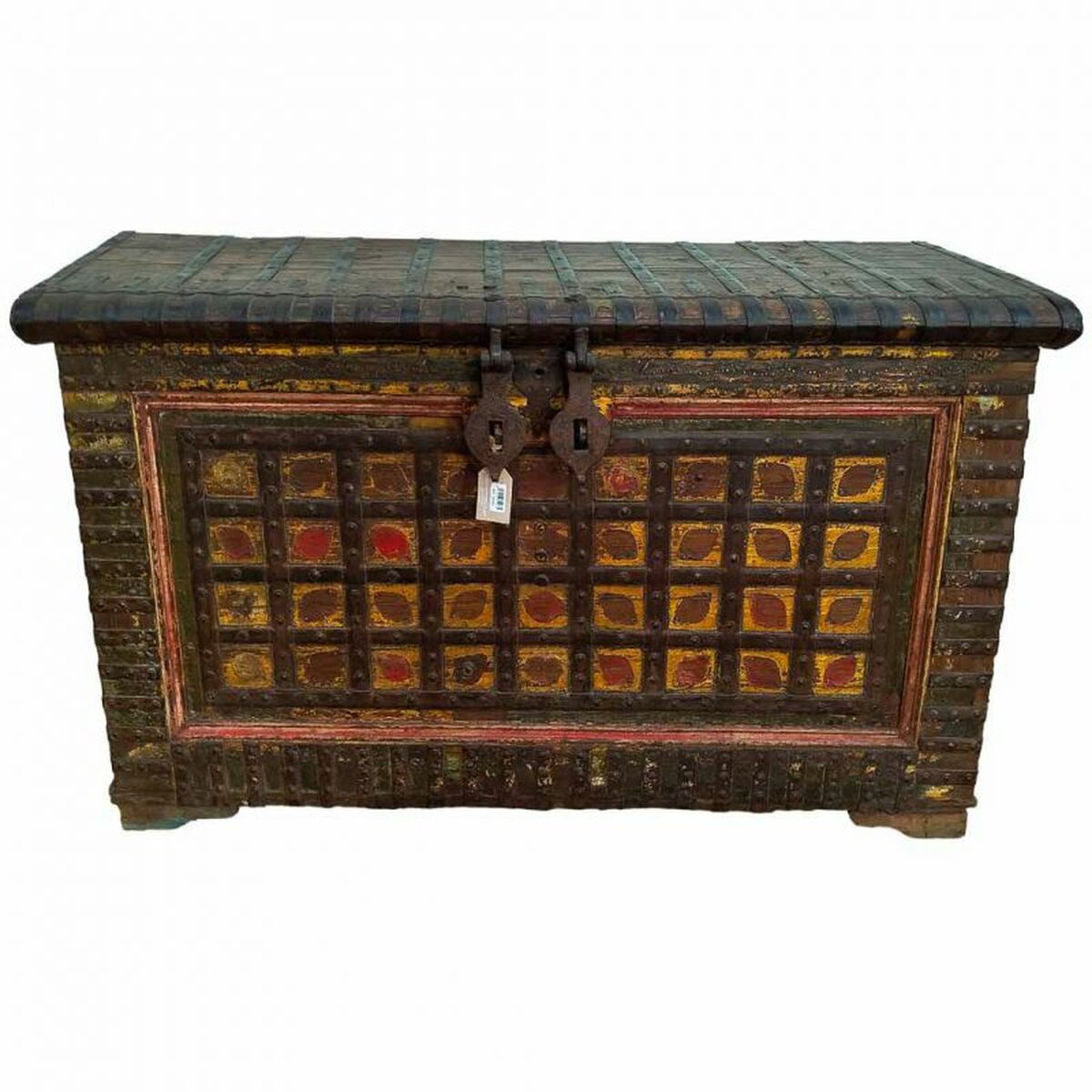 Truhla Alexandra House Living hnědá, mangové dřevo 47 x 96 x 146 cm – obrázek 3