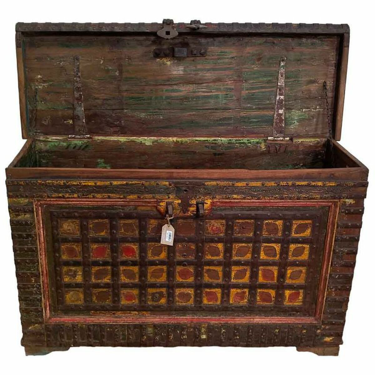 Truhla Alexandra House Living hnědá, mangové dřevo 47 x 96 x 146 cm – obrázek 4