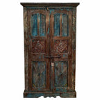Skříň Alexandra House Living hnědá polystyren Mangové dřevo 41 x 206 x 120 cm – obrázek 3