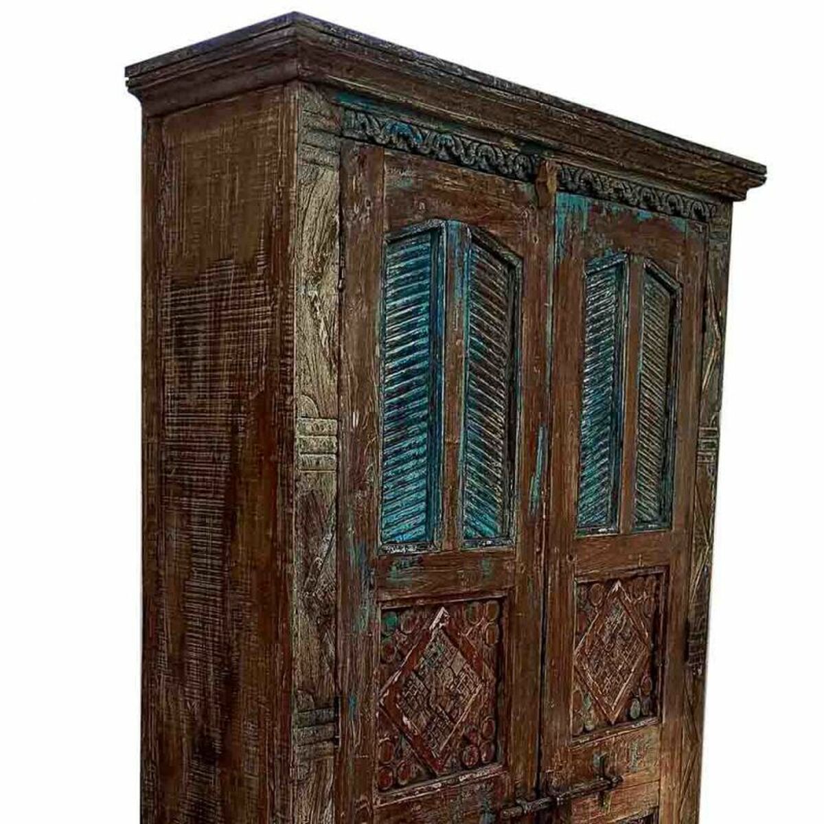 Skříň Alexandra House Living hnědá polystyren Mangové dřevo 41 x 206 x 120 cm – obrázek 7