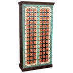 Skříň Alexandra House Living barevná mosaz mangové dřevo 40 × 90 × 180 cm