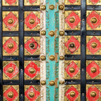Skříň Alexandra House Living barevná mosaz mangové dřevo 40 × 90 × 180 cm – obrázek 7